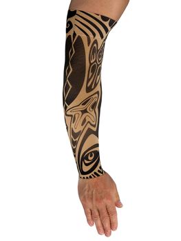 LympheDIVAS Fierce Beige Mans Compression Armsleeve
