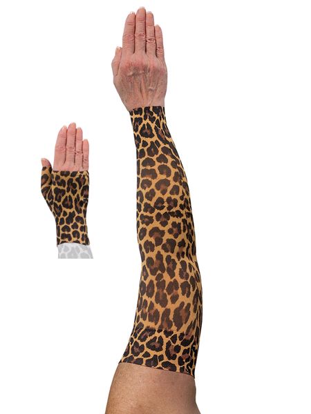 Leo Leopard Lymphoedema Sleeve and Gauntlet Set