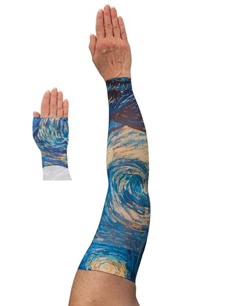 Starry Night Lymphoedema Sleeve and Gauntlet Set