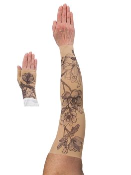 LympheDIVAS Magnolia Lymphoedema Sleeve and Gauntlet Set