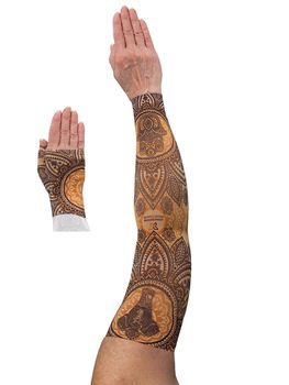 LympheDIVAS Yogi Lymphoedema Sleeve and Gauntlet Set