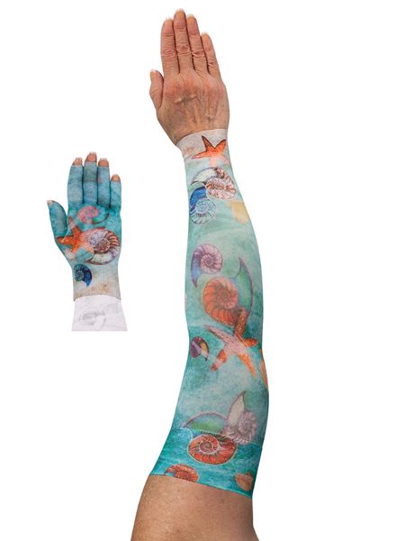 Sea Breeze Lymphoedema Sleeve and Glove Set