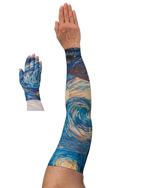 Starry Night Lymphoedema Sleeve and Glove Set