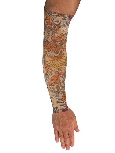 Lotus Dragon Tattoo Compression Sleeve