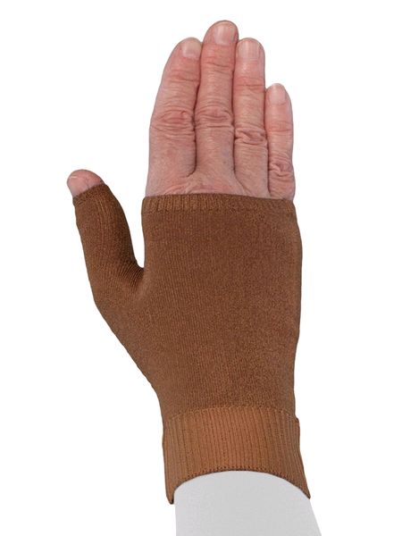 Lymphedivas Solid Lymphoedema Gauntlet Mocha