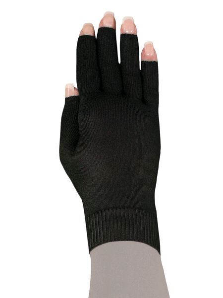 Lymphedivas Onyx Lymphoedema Glove Modelled