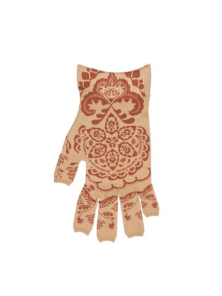 Lymphedivas Bodhi Beige Lymphoedema Glove Pattern Reverse