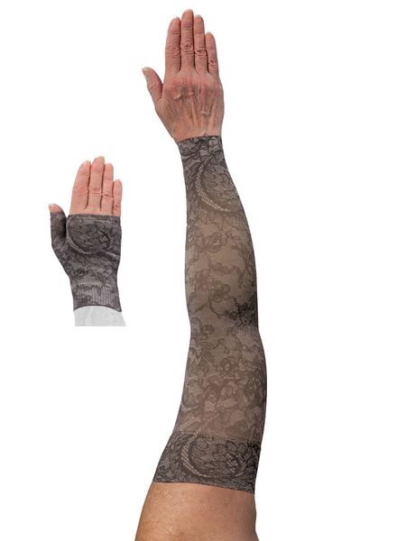 Midnight Lace Lymphoedema Sleeve and Gauntlet Set