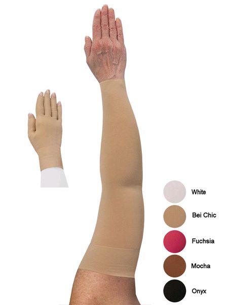 Solid Lymphoedema Sleeve and Glove Set