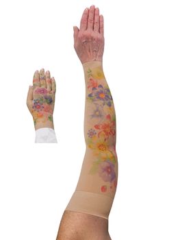 LympheDIVAS Dahlia Lymphoedema Sleeve and Glove Set