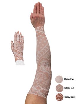 LympheDIVAS Daisy Lymphoedema Sleeve and Glove Set