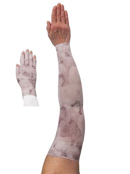 LympheDIVAS Romantic Rose Lymphoedema Sleeve and Glove Set