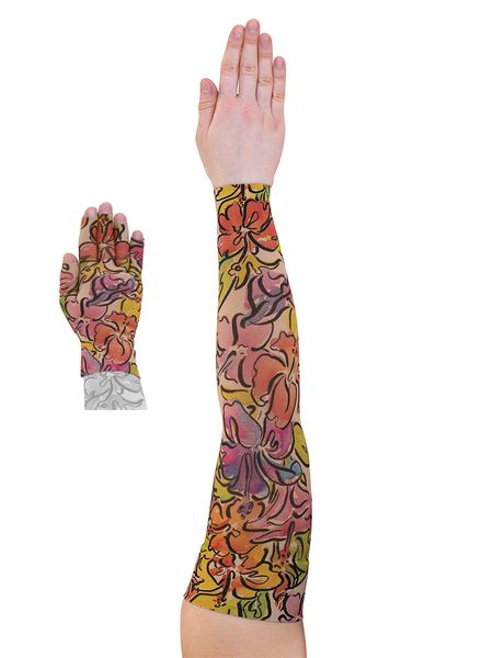 Bahama Mama Lymphoedema Sleeve and Glove Set